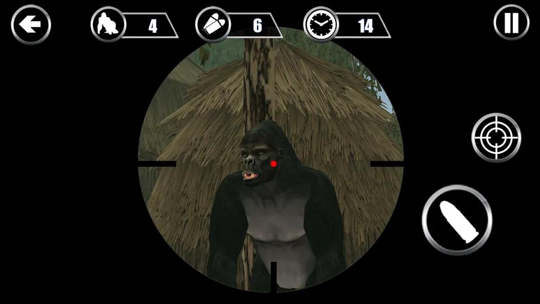 Gorilla Hunter: Hunting games MOD APK на Android — Много денег и патронов — скриншот 4