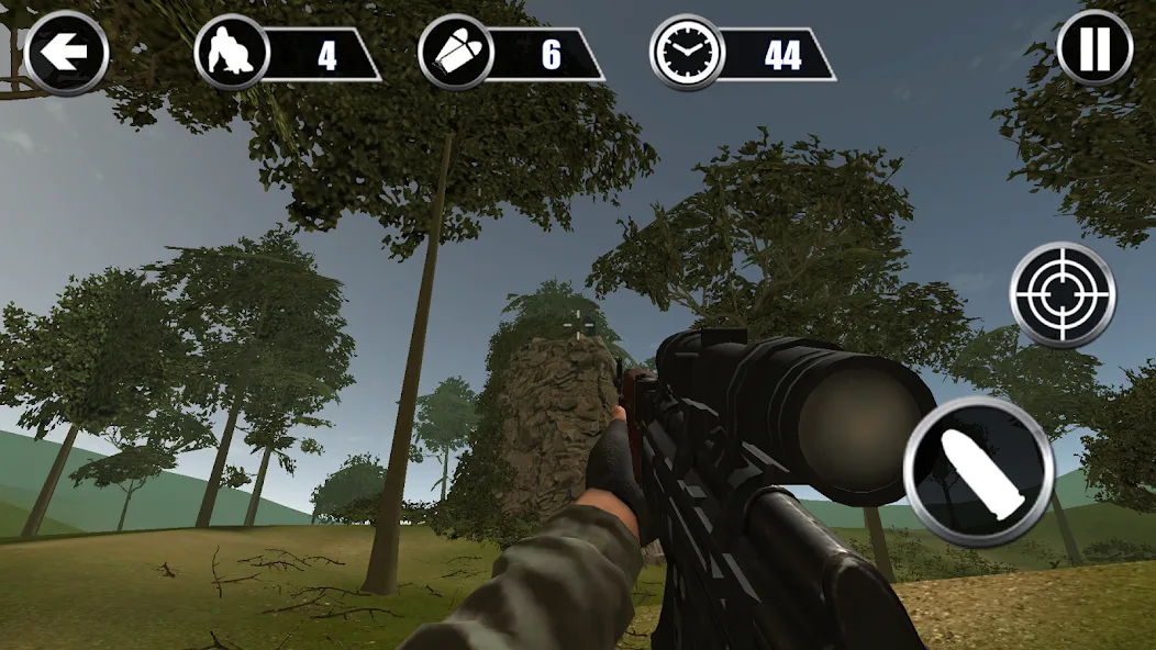 Gorilla Hunter: Hunting games MOD APK на Android — Много денег и патронов — скриншот 5