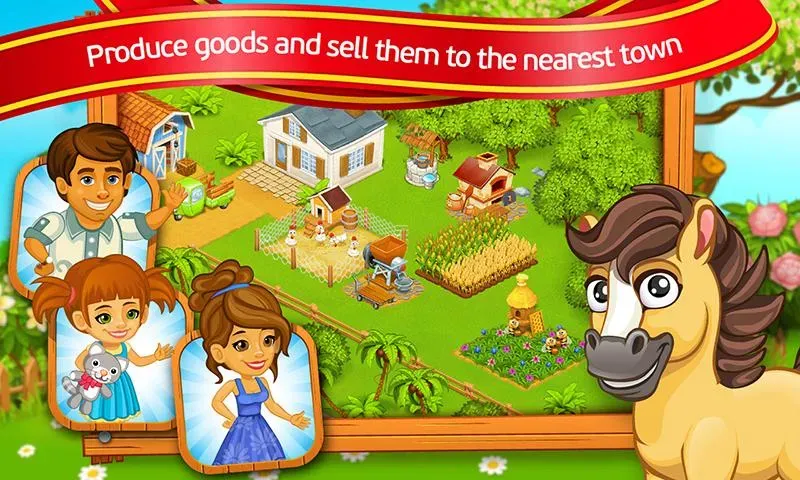 Farm Town: Cartoon Story (Мод Много денег и кристаллов) — скриншот 4