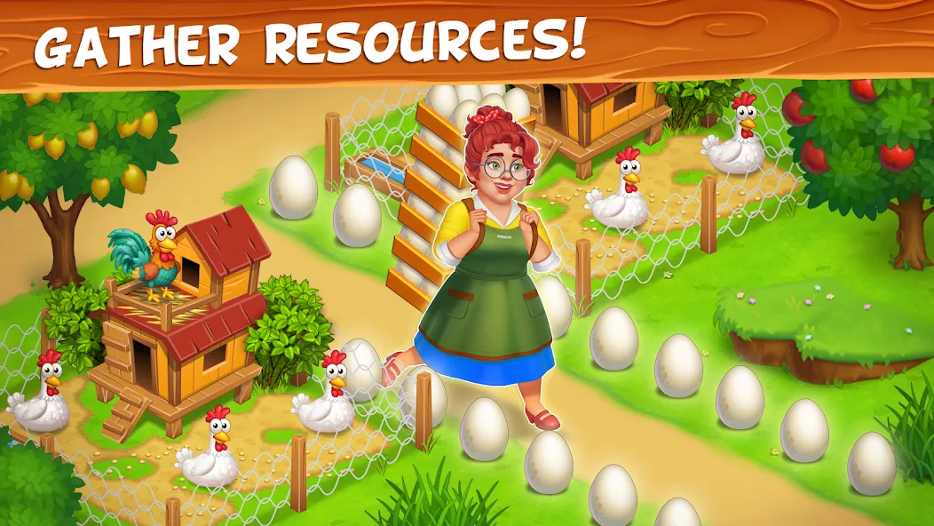 Farm Town - Family Farming Day MOD APK — Много денег — скриншот 3