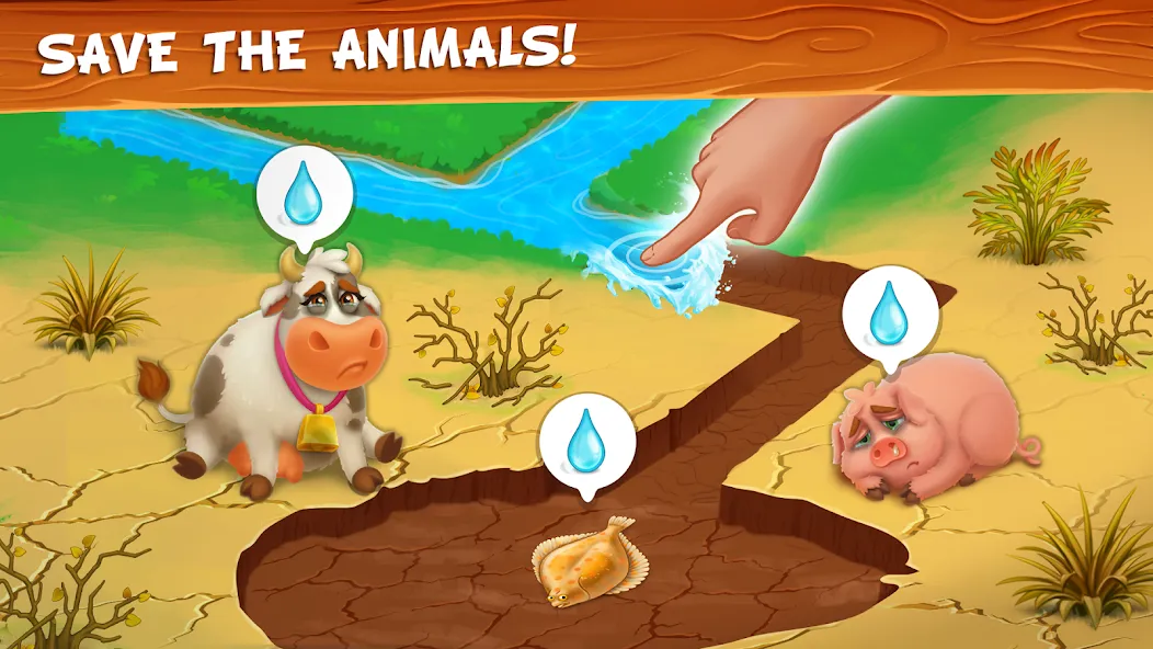 Farm Town - Family Farming Day MOD APK — Много денег — скриншот 5