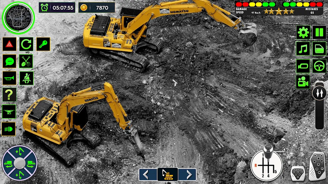 Взломанная Real Road Construction Games на Андроид — Много денег — скриншот 3
