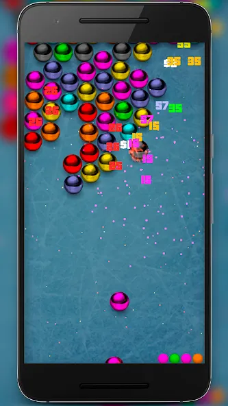 Взломанная Magnetic balls bubble shoot на Андроид — Много денег — скриншот 1 Взломанная Magnetic balls bubble shoot на Андроид — Много денег — скриншот 1