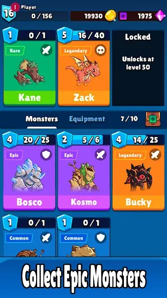 Скачать Monster RPG: AFK Idle Clicker MOD APK — Много денег — скриншот 1