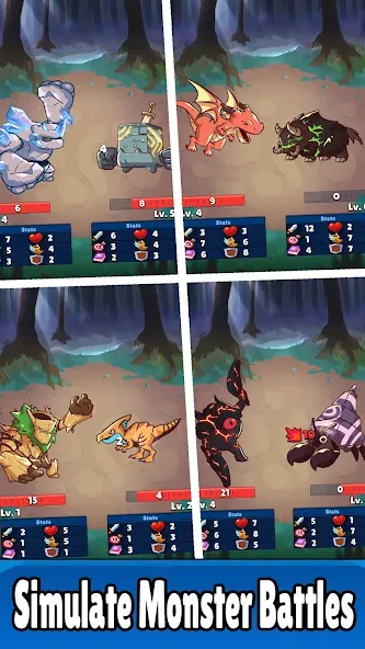 Скачать Monster RPG: AFK Idle Clicker MOD APK — Много денег — скриншот 2