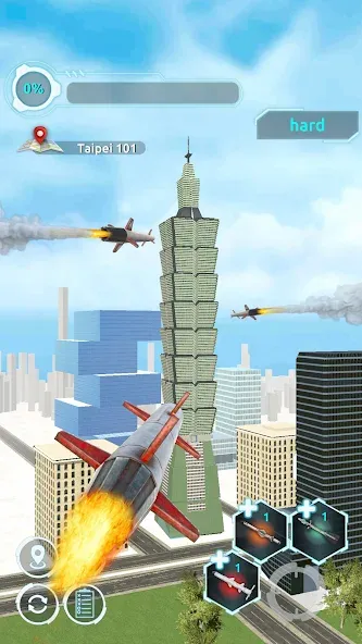 Скачать City Demolish: Rocket Smash! — Модификация Много денег — скриншот 2
