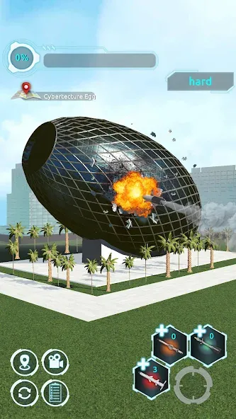 Скачать City Demolish: Rocket Smash! — Модификация Много денег — скриншот 3