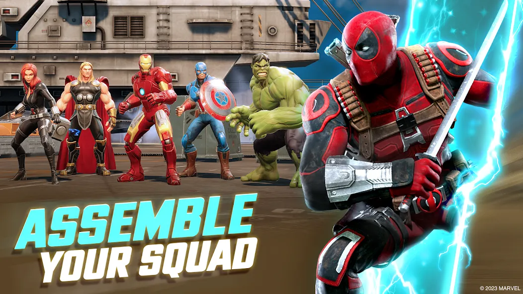 Скачать MARVEL Strike Force: Squad RPG с модом — Много энергии — скриншот 1