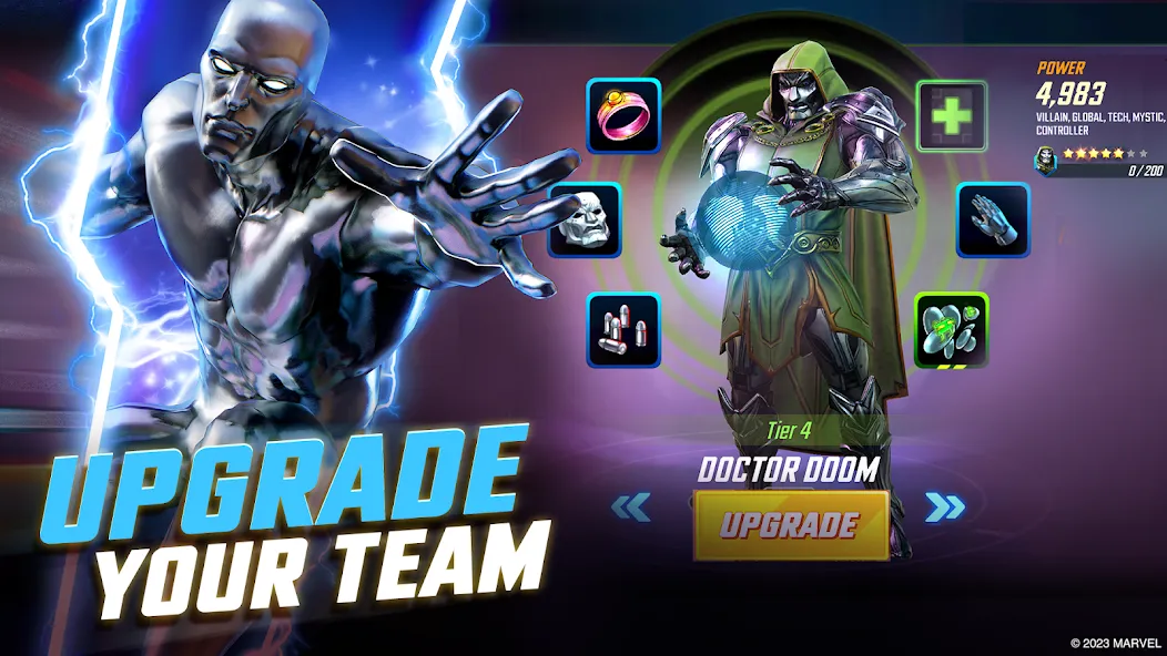 Скачать MARVEL Strike Force: Squad RPG с модом — Много энергии — скриншот 5