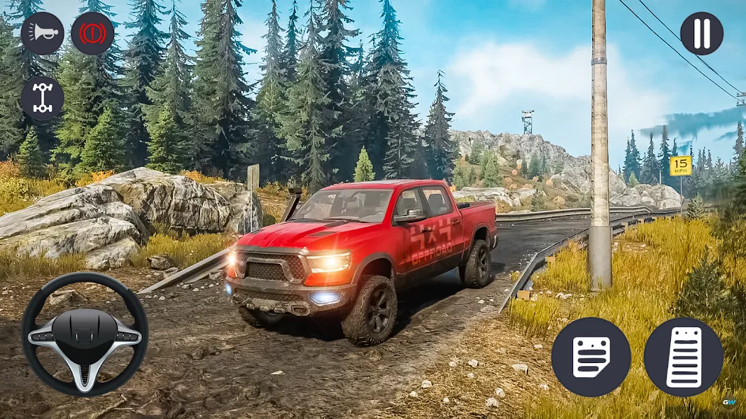 4x4 Jeep Offroad Car Driving MOD APK на Android — Много денег — скриншот 2