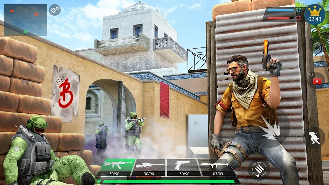 Commando Gun Shooting Games 3D — Мод: Много денег — скриншот 3