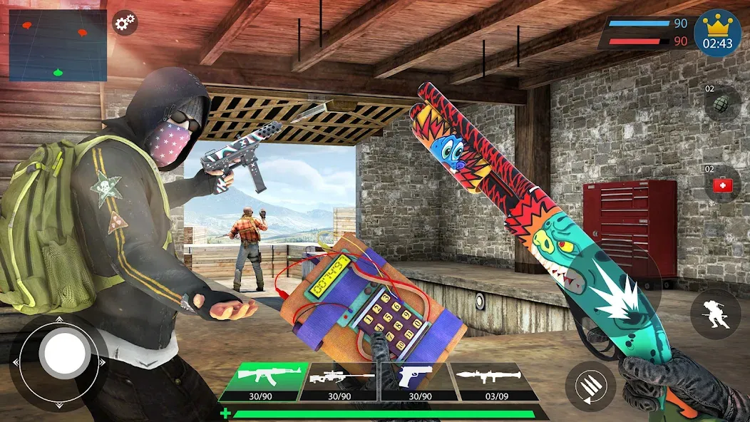 Commando Gun Shooting Games 3D — Мод: Много денег — скриншот 5