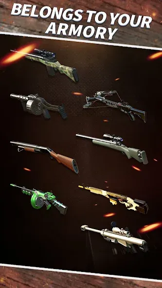Sniper Shooting : 3D Gun Game — Много денег — скриншот 3