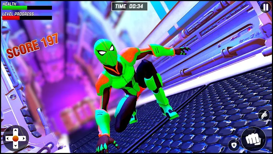 Скачать Strange Robot Spider hero Game с модом — Много денег — скриншот 2