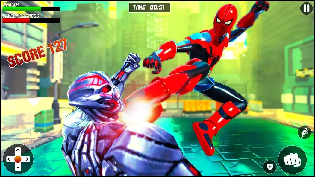 Скачать Strange Robot Spider hero Game с модом — Много денег — скриншот 3