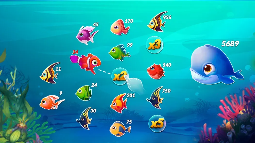 Скачать взломанную Big Eat Fish Games Shark Games — Много денег — скриншот 3 Скачать взломанную Big Eat Fish Games Shark Games — Много денег — скриншот 3