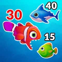 Скачать взломанную Big Eat Fish Games Shark Games — Много денег