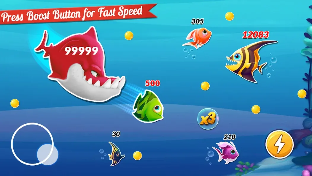 Fish.IO Fish Games Shark Games на Андроид — Мод Много денег — скриншот 1
