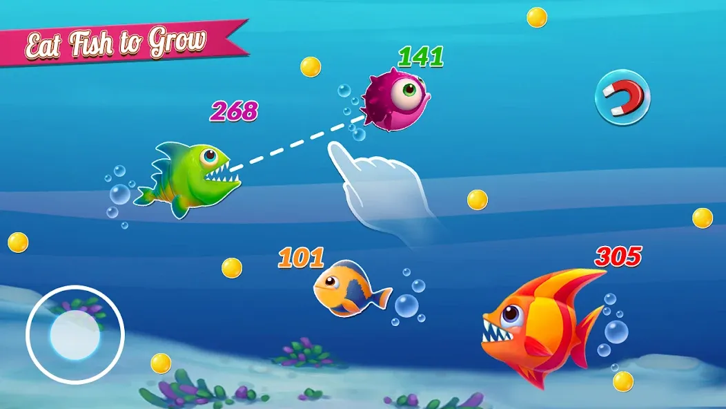 Fish.IO Fish Games Shark Games на Андроид — Мод Много денег — скриншот 5
