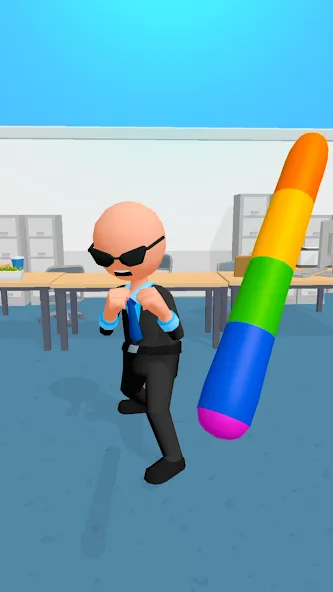 Скачать Crazy Office — Slap & Smash на Андроид — Много денег и без рекламы — скриншот 1