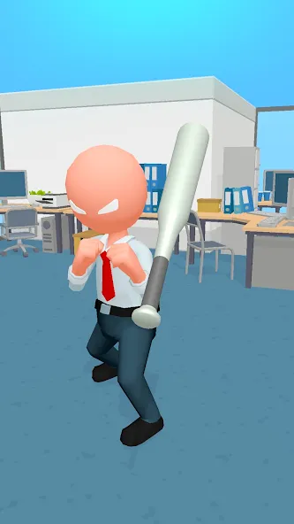 Скачать Crazy Office — Slap & Smash на Андроид — Много денег и без рекламы — скриншот 3