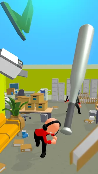 Скачать Crazy Office — Slap & Smash на Андроид — Много денег и без рекламы — скриншот 4