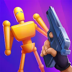 Скачать взломанную Gun Master 3D - Shoot 'Em Down — Много денег