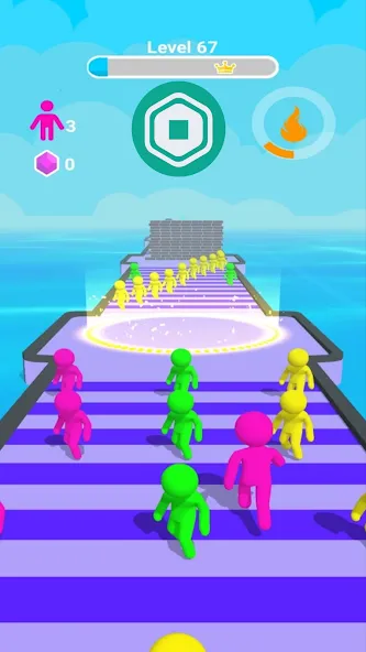 Взлом Robux Loto Run — Много денег — скриншот 3