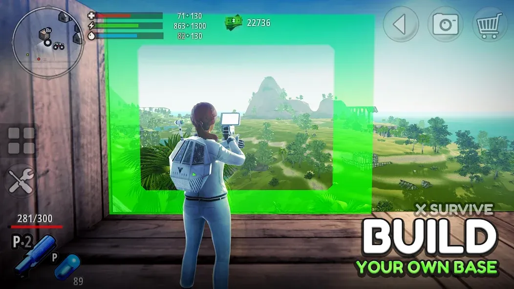 Скачать X Survive: Open World Sandbox (Мод: Много денег и ресурсов) на Андроид — скриншот 1