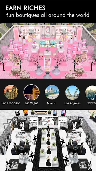 Взломанная Fashion Empire - Dressup Sim на Андроид — Много денег и алмазов — скриншот 5