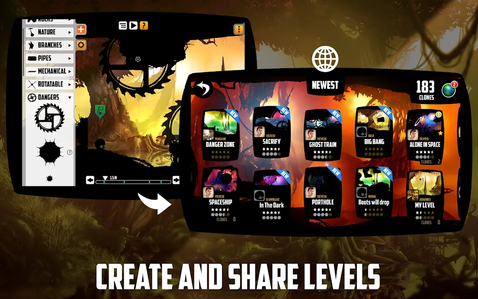 BADLAND MOD APK на Android — Много жизней и бессмертие — скриншот 5