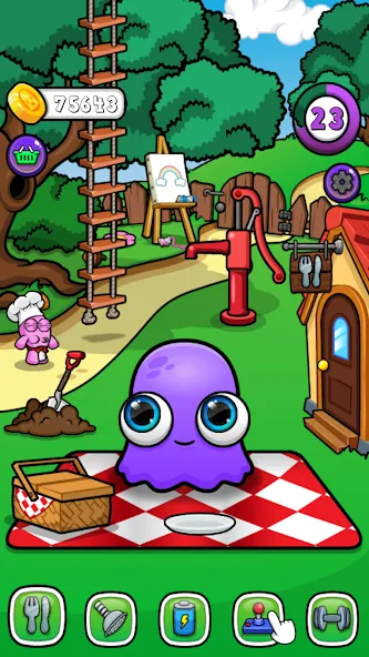 Скачать Moy 7 - Virtual Pet Game на телефон — Много денег — скриншот 1