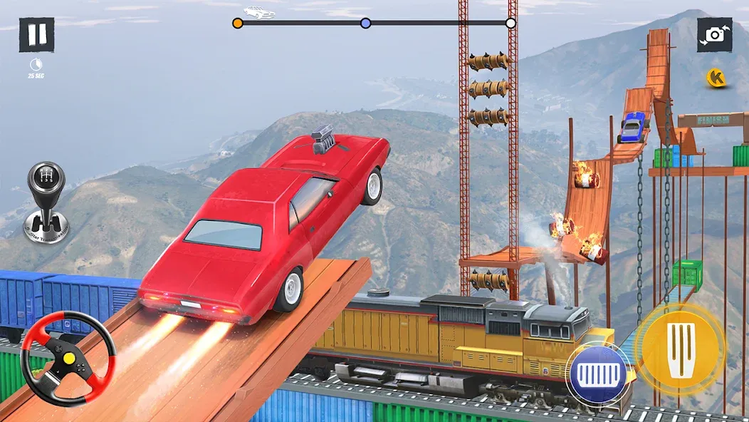 Скачать Car Stunt Games 3D Car Games (Мод: Много денег) на Андроид — скриншот 1