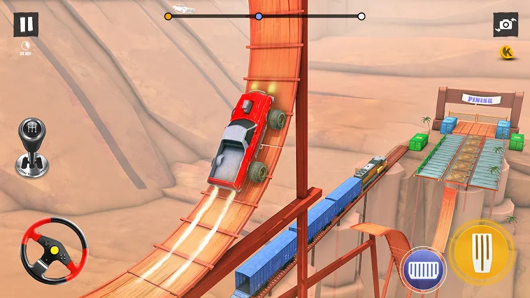 Скачать Car Stunt Games 3D Car Games (Мод: Много денег) на Андроид — скриншот 5