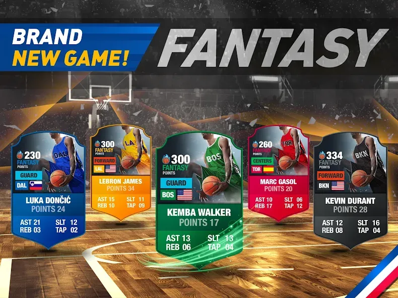 Скачать Basketball Fantasy Manager NBA — Модификация Много денег — скриншот 3