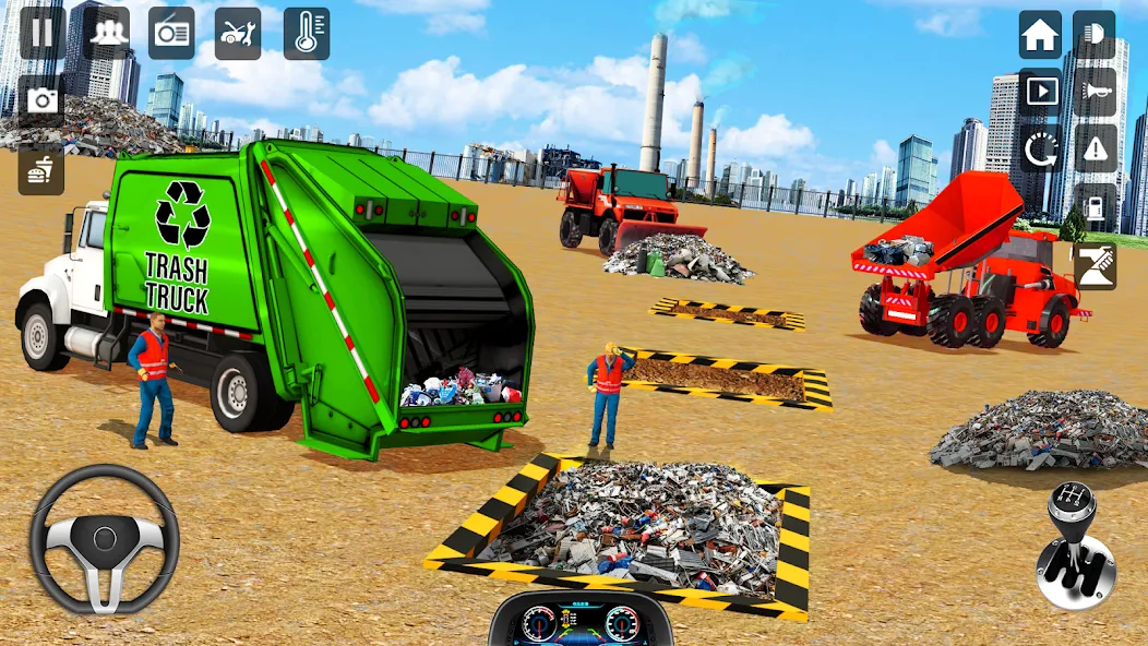 Скачать Trash Truck Games Simulator 3D на Андроид — Много денег — скриншот 3