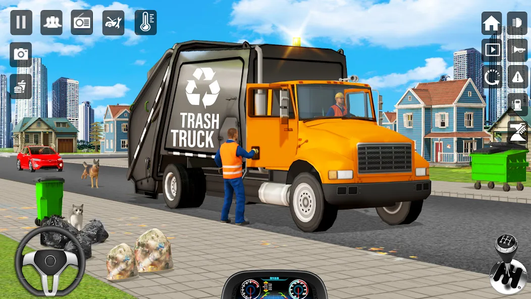 Скачать Trash Truck Games Simulator 3D на Андроид — Много денег — скриншот 5