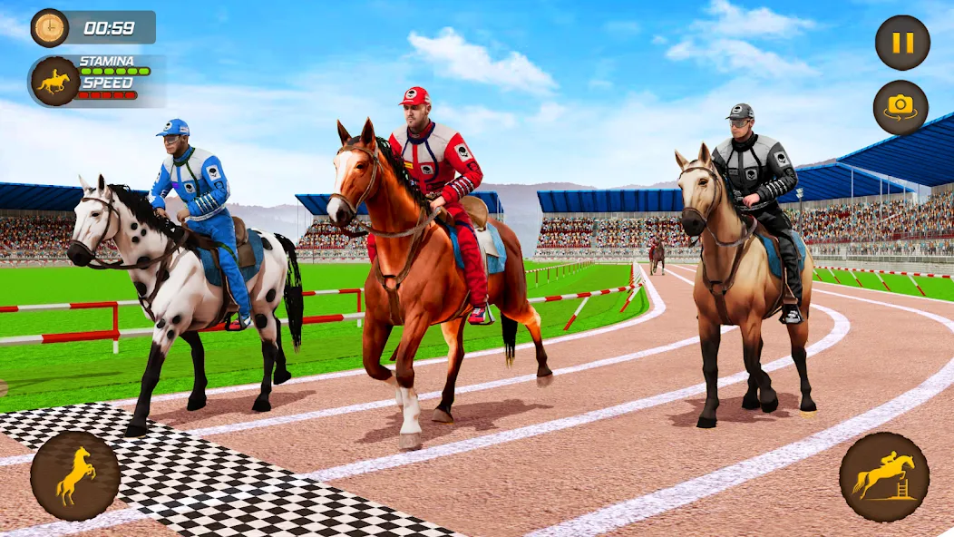 Horse Racing Game: Horse Games — Взломанная версия (Много денег) — скриншот 2 Horse Racing Game: Horse Games — Взломанная версия (Много денег) — скриншот 2
