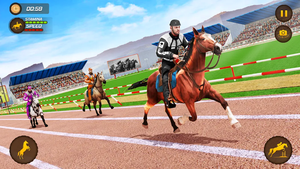 Horse Racing Game: Horse Games — Взломанная версия (Много денег) — скриншот 4 Horse Racing Game: Horse Games — Взломанная версия (Много денег) — скриншот 4