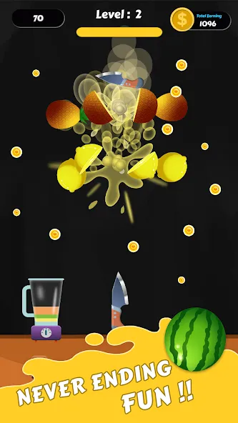 Скачать Fruit Cut Master - Crazy Slash — Много денег и без рекламы — скриншот 4
