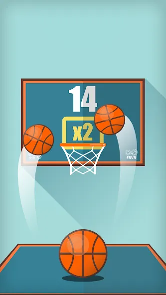 Basketball FRVR - Dunk Shoot MOD APK — Много денег — скриншот 1 Basketball FRVR - Dunk Shoot MOD APK — Много денег — скриншот 1