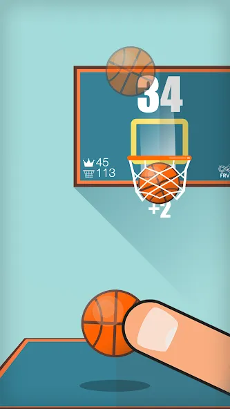 Basketball FRVR - Dunk Shoot MOD APK — Много денег — скриншот 2 Basketball FRVR - Dunk Shoot MOD APK — Много денег — скриншот 2