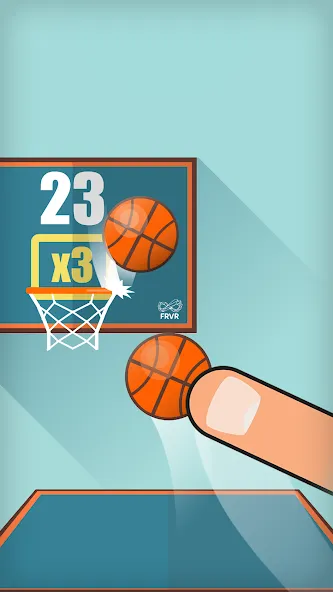 Basketball FRVR - Dunk Shoot MOD APK — Много денег — скриншот 3 Basketball FRVR - Dunk Shoot MOD APK — Много денег — скриншот 3