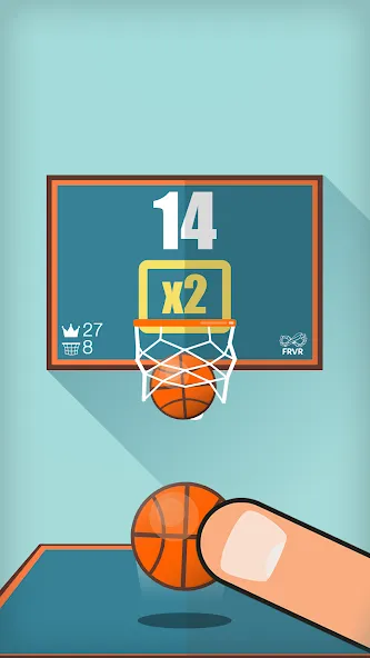 Basketball FRVR - Dunk Shoot MOD APK — Много денег — скриншот 5