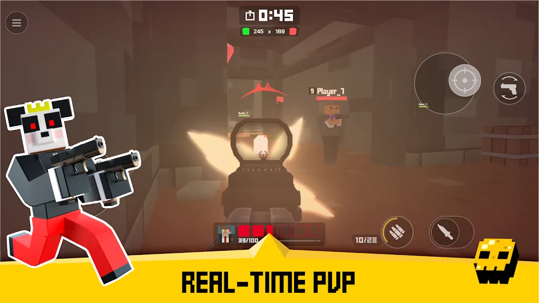 Krunker FRVR - Multiplayer FPS на Андроид — Все скины разблокированы — скриншот 3