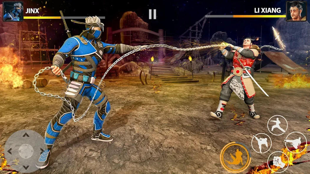 Скачать Ninja Clash: Karate Fighters на телефон — Много денег и разблокированы все персонажи — скриншот 2