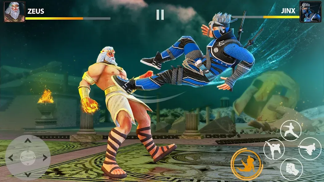 Скачать Ninja Clash: Karate Fighters на телефон — Много денег и разблокированы все персонажи — скриншот 4