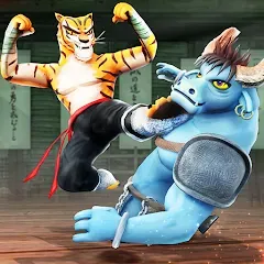 Взлом Kung Fu Animal: Fighting Games — Много денег