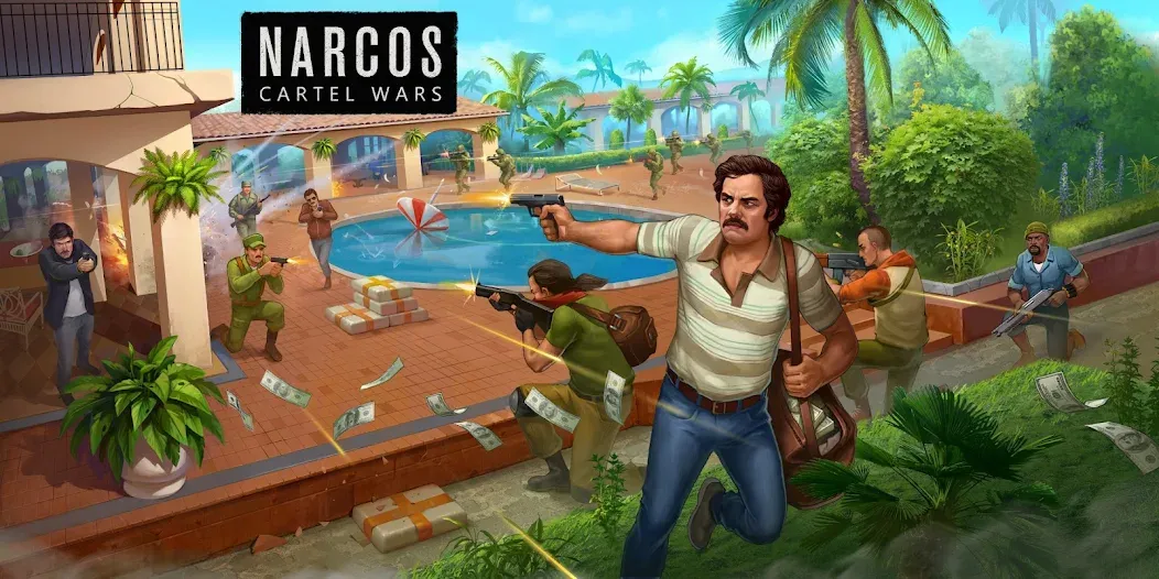 Narcos: Cartel Wars & Strategy (Мод Много денег и ресурсов) — скриншот 1