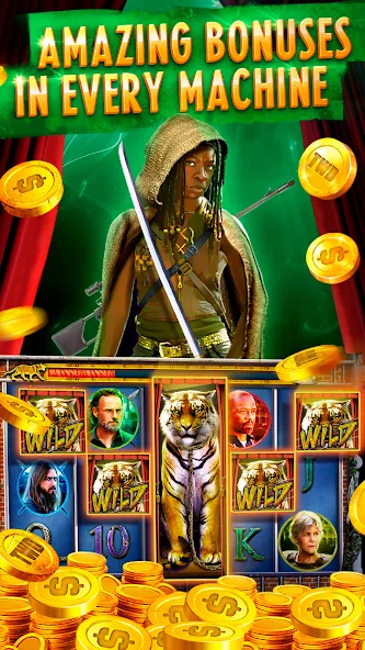 Скачать The Walking Dead Casino Slots на телефон — Много денег и монет — скриншот 4
